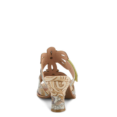 L'Artiste Alania Sandal, Yellow - Essential Elements Chicago