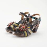 L'Artiste Astarr Sandals Black Multi Shoetique - Sandals by Spring Step | Essential Elements Chicago
