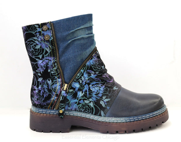 L'artiste Avrilrose Denim Boot - Essential Elements Chicago