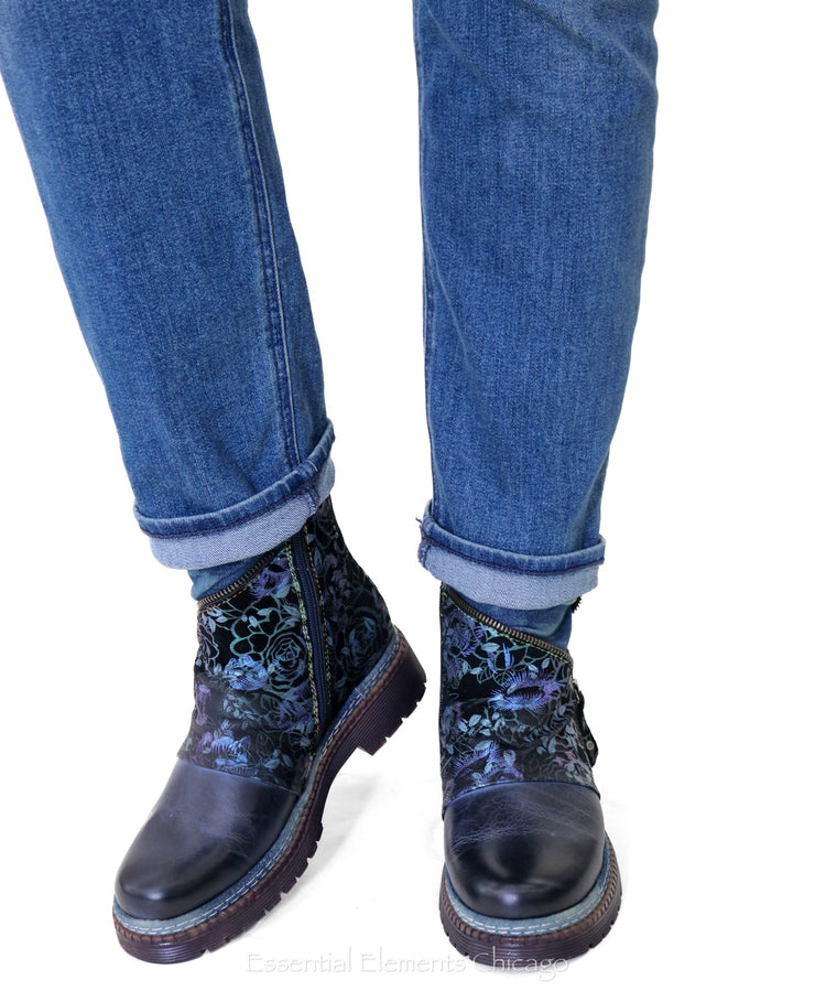 L'artiste Avrilrose Denim Boot - Essential Elements Chicago