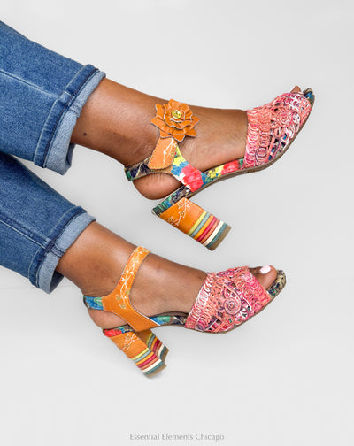 L'Artiste Cosmopleze Sandal, Camel - Essential Elements Chicago