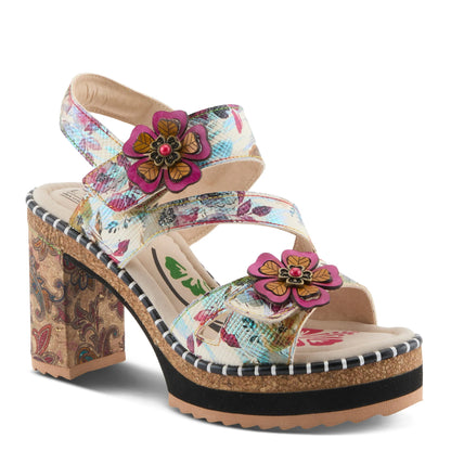 L'Artiste Escape Artist Floral Platform Sandal