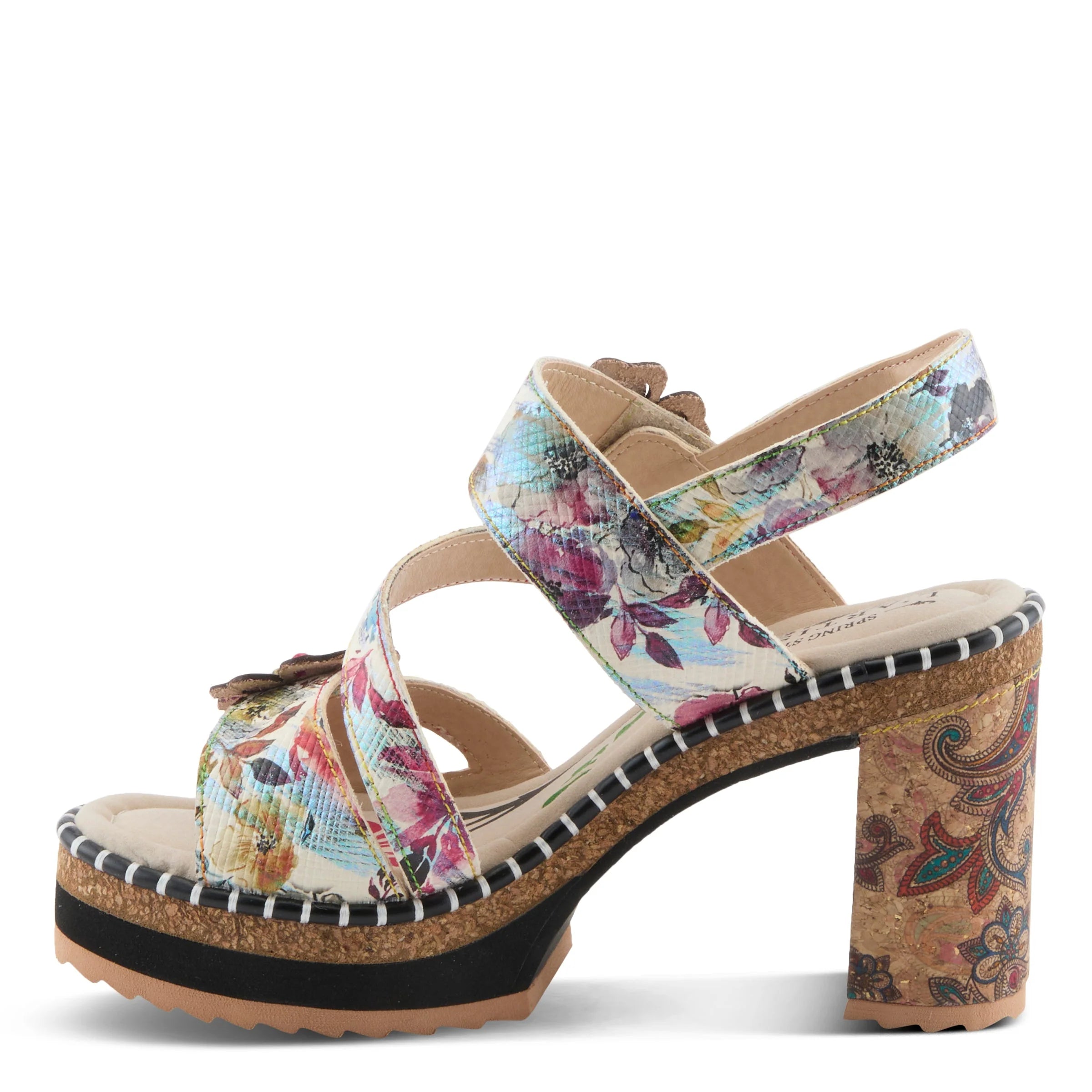 L'Artiste Escape Artist Floral Platform Sandal