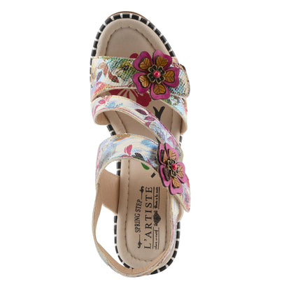 L'Artiste Escape Artist Floral Platform Sandal
