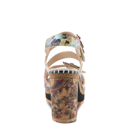 L'Artiste Escape Artist Floral Platform Sandal