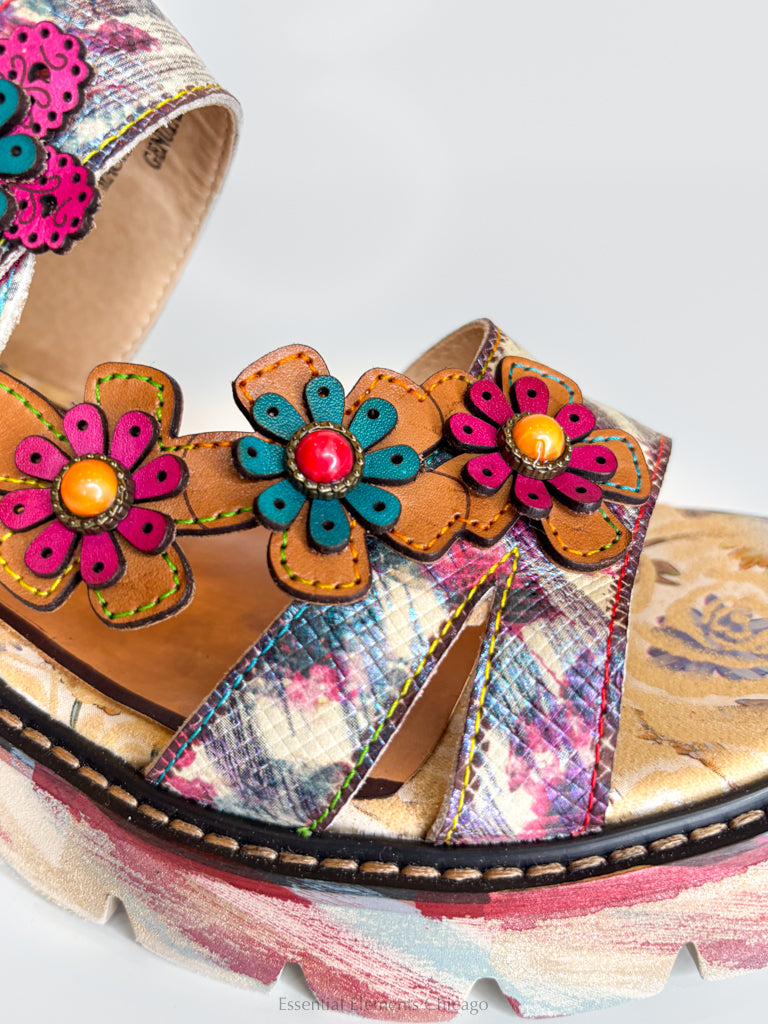 L'Artiste Macha Sandal, Plum - Essential Elements Chicago