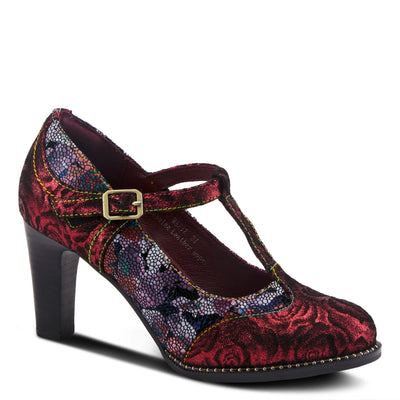 L'Artiste Maize T Bar Shoes, Bordeaux - Essential Elements Chicago