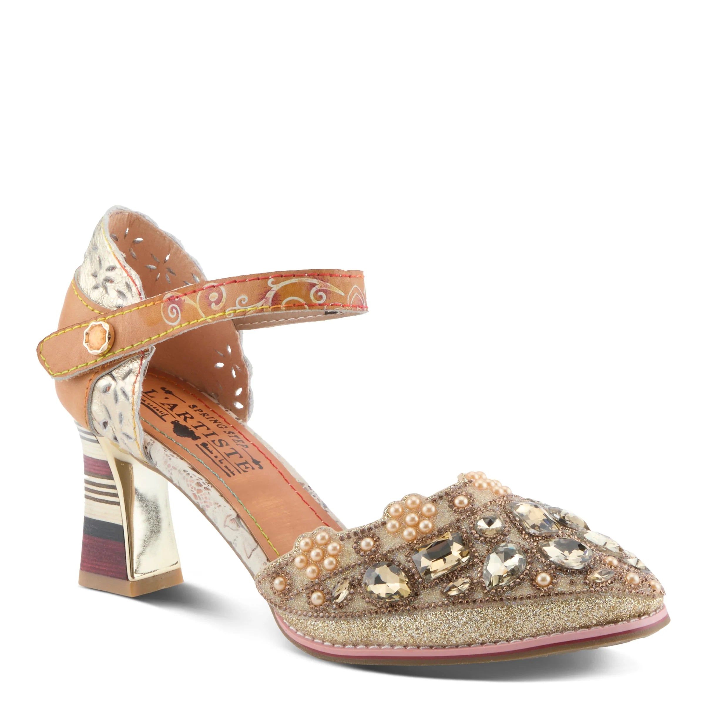 L'Artiste Queen Pump, Gold