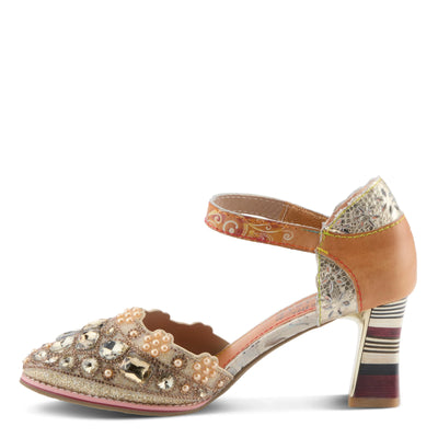 L'Artiste Queen Pump, Gold - Essential Elements Chicago