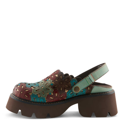 L'Artiste Shotput Clog, Green - Essential Elements Chicago
