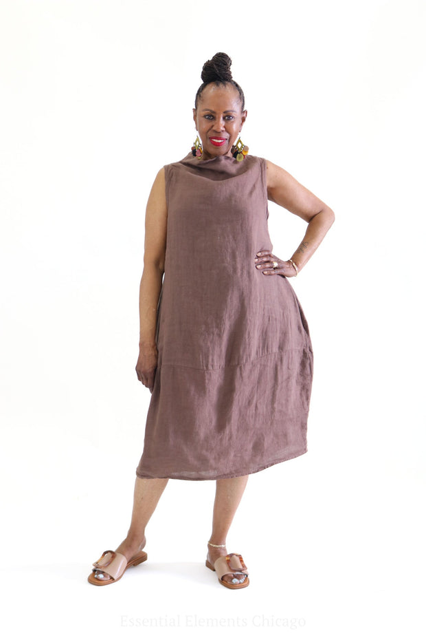 Linen Cowl Dress POP ELEMENT - Dresses by Pop Element | Essential Elements Chicago