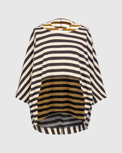 Alembika Urban Striped Hooded Top - Essential Elements Chicago