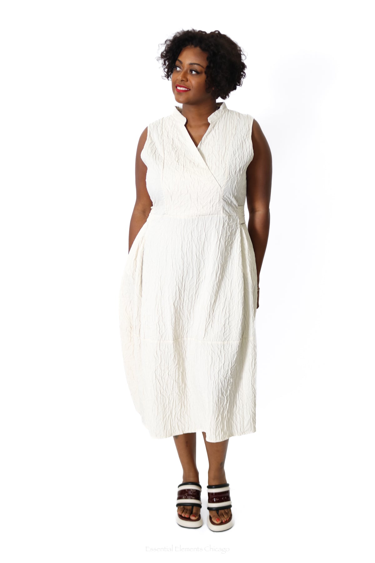 Luukaa Doodle Jacquard Dress - Essential Elements Chicago
