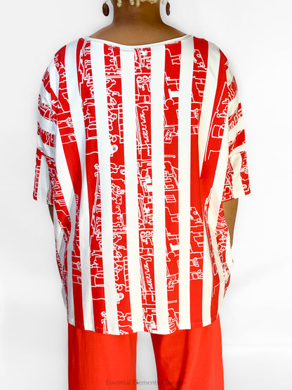 Luukaa Emryn Top, Vermillion - Essential Elements Chicago