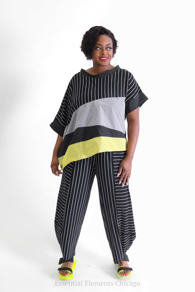 Luukaa Focus Striped Pants - Essential Elements Chicago