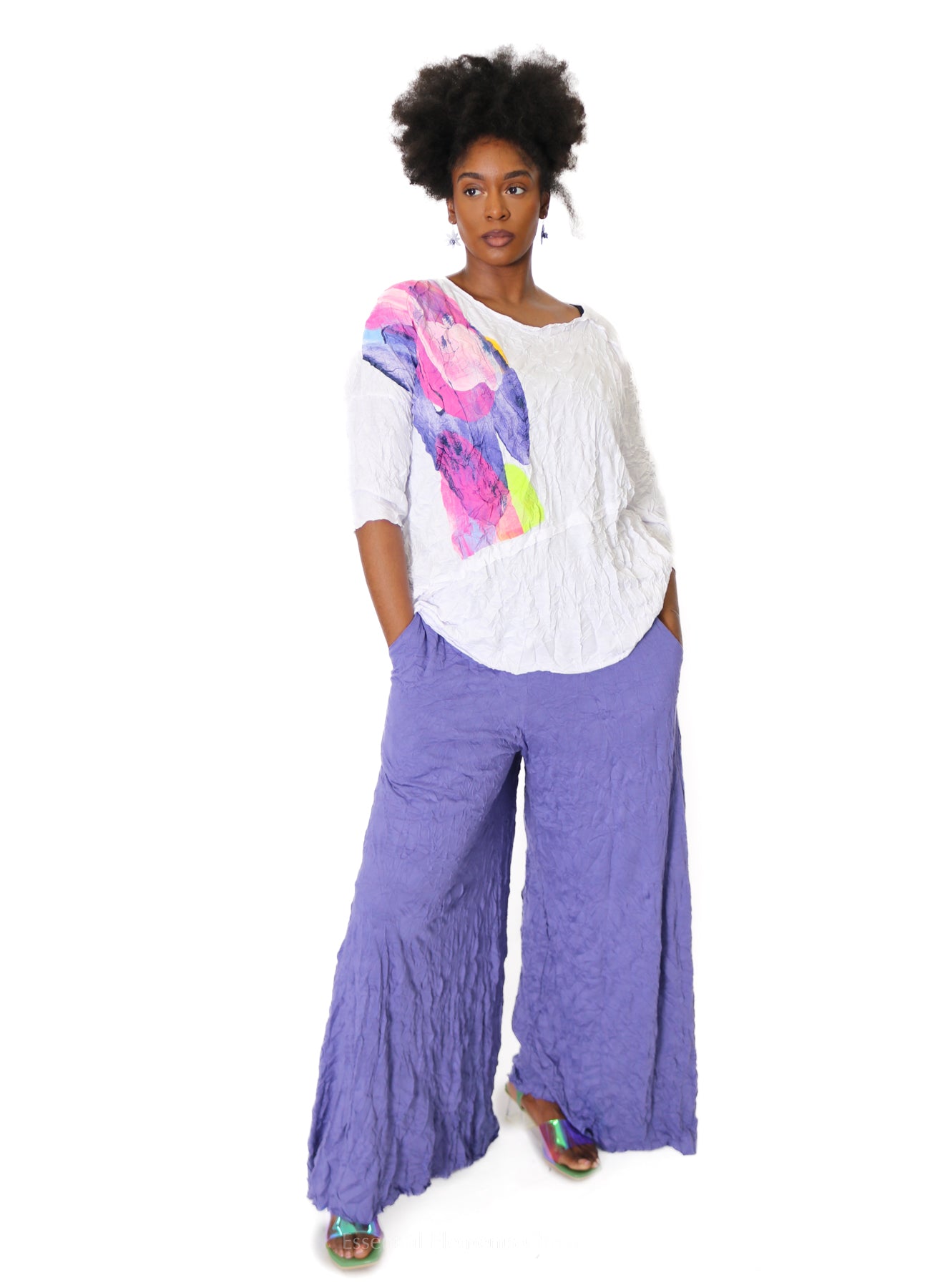 Luukaa Fuscion Top, White - Essential Elements Chicago