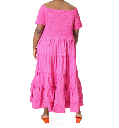 Luukaa Glow Off Shoulder Dress - Essential Elements Chicago