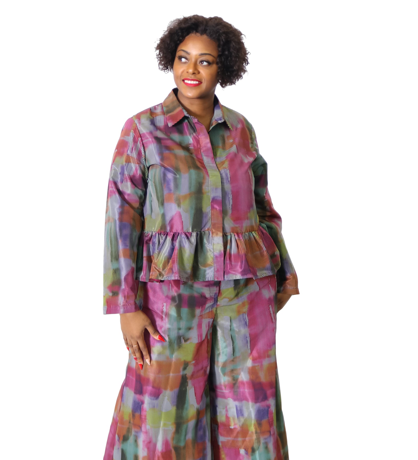 Luukaa Glow Peplum Jacket - Essential Elements Chicago