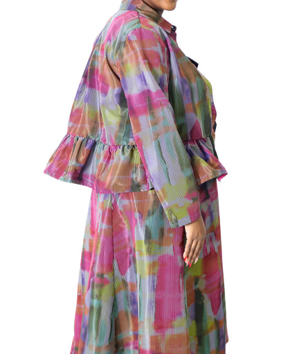 Luukaa Glow Peplum Jacket - Essential Elements Chicago