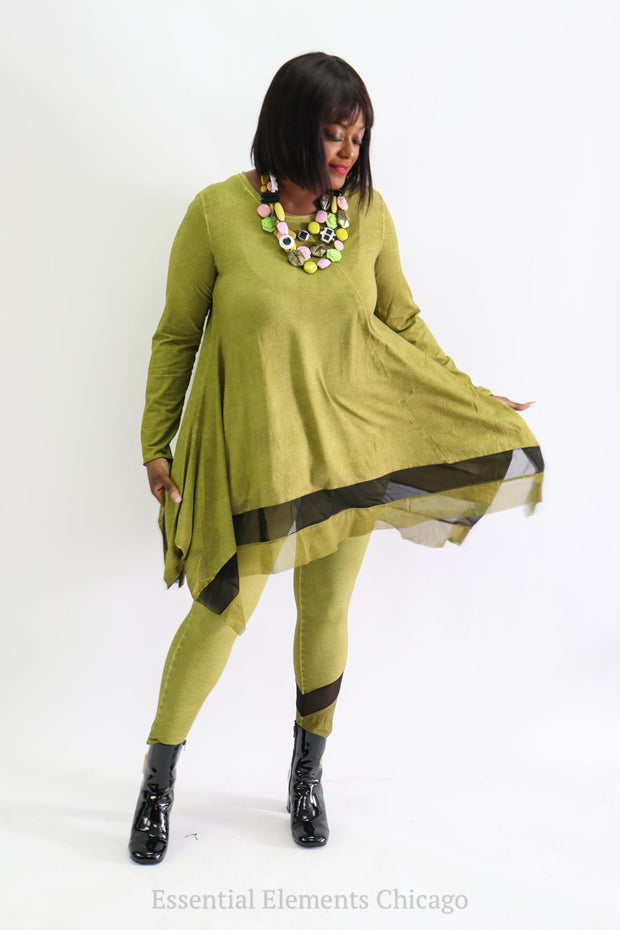 Luukaa Love Tunic, Pistachio - Essential Elements Chicago