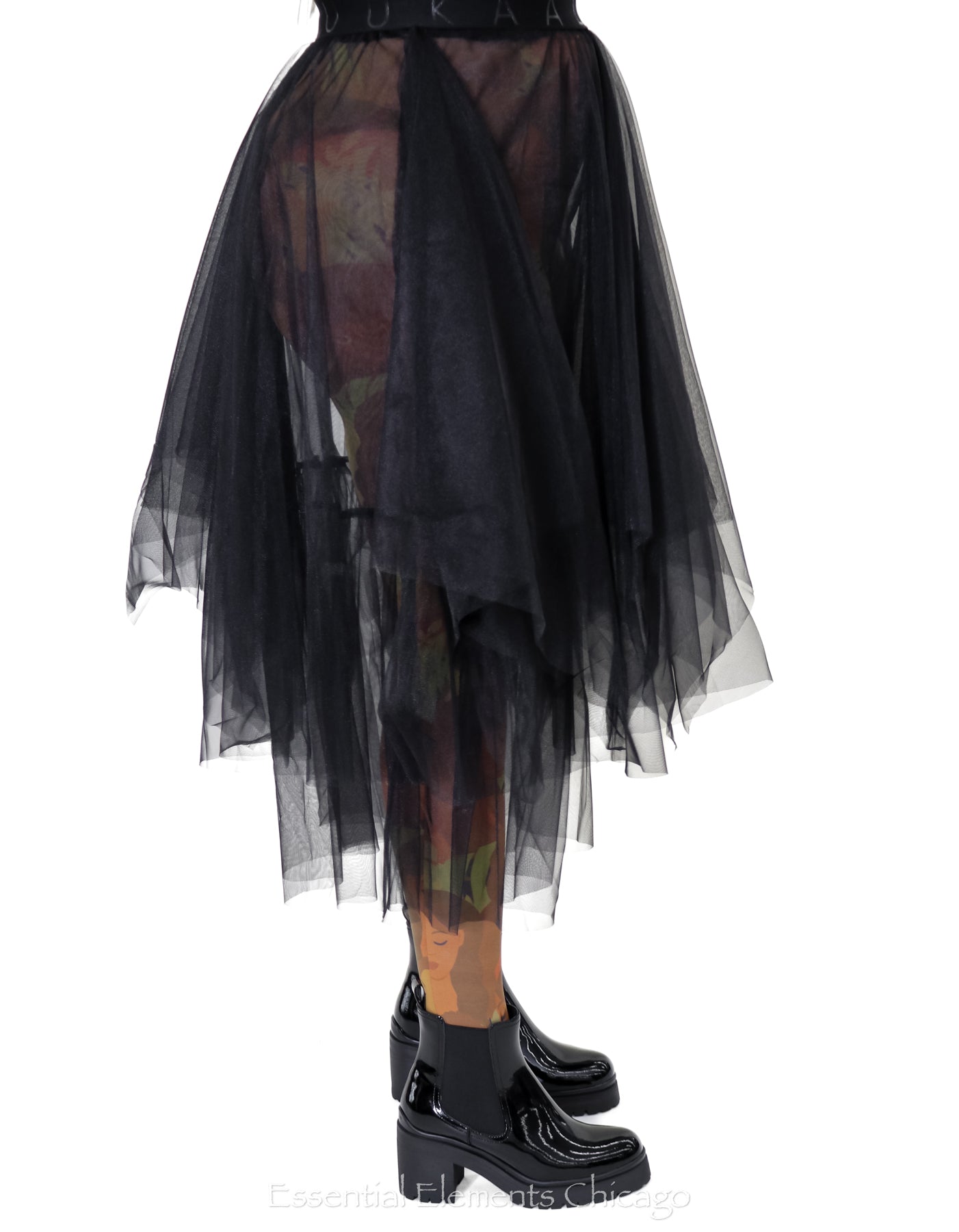 Luukaa Mirage Skirt, Black - Essential Elements Chicago