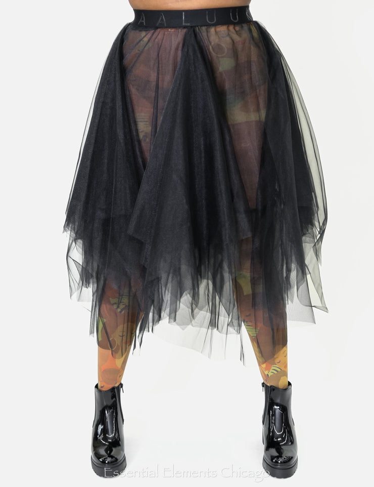 Luukaa Mirage Skirt, Black - Essential Elements Chicago