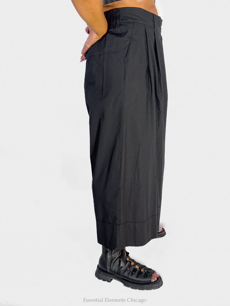 Luukaa Misla Wide-Leg Pants, Black - Essential Elements Chicago