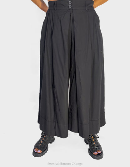 Luukaa Misla Wide-Leg Pants, Black - Essential Elements Chicago
