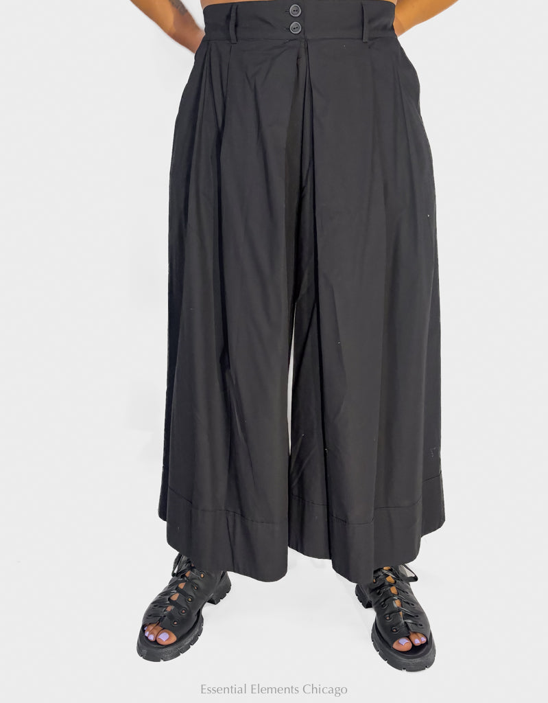 Luukaa Misla Wide-Leg Pants, Black - Essential Elements Chicago