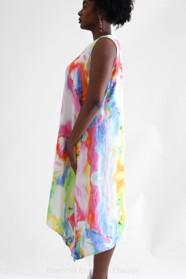 Luukaa Nature Linen Dress - Essential Elements Chicago