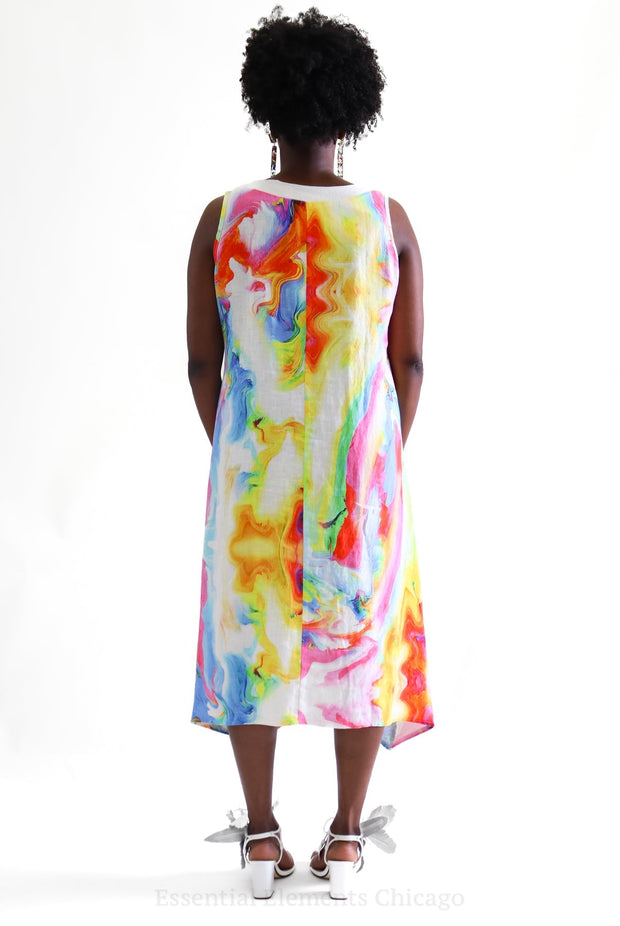 Luukaa Nature Linen Dress - Essential Elements Chicago