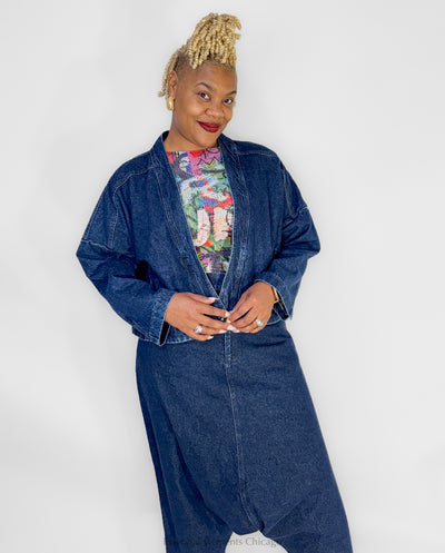 Luukaa Rowan Denim Harem Pants - Essential Elements Chicago