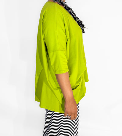 Luukaa Solene Top, Lime - Essential Elements Chicago