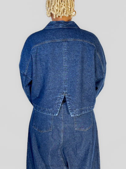 Luukaa Tatum Cropped Denim Jacket - Essential Elements Chicago