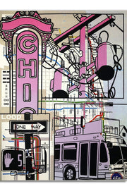 Malka Chic Chicago Street Art Tights - Essential Elements Chicago