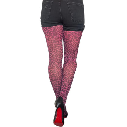 Malka Chic Pink Leopard Tights - Essential Elements Chicago