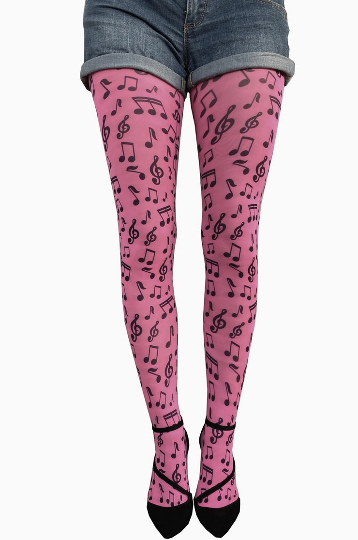 Malka Chic Pink Music Tights - Essential Elements Chicago