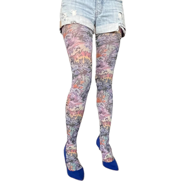 Malka Chic Street Art Tights - Essential Elements Chicago