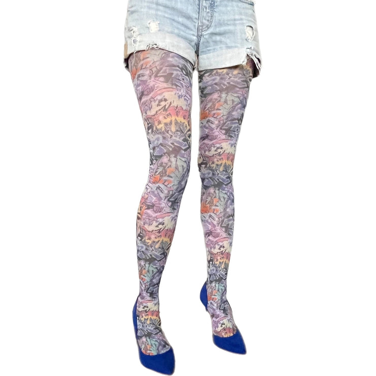 Malka Chic Street Art Tights - Essential Elements Chicago