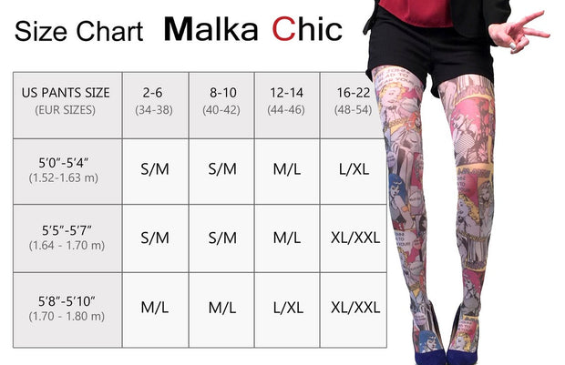 Malka Chic Wild Pattern Tights - Essential Elements Chicago