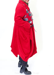 Mara Gibbucci Coat, Red - Essential Elements Chicago