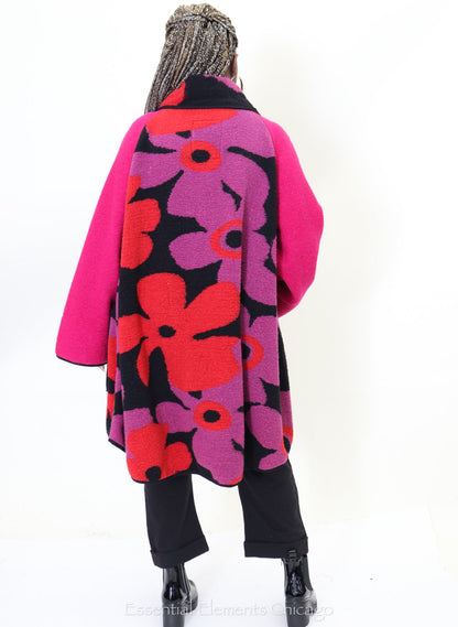 Mara Gibbucci Knee Length Flower Coat - Essential Elements Chicago