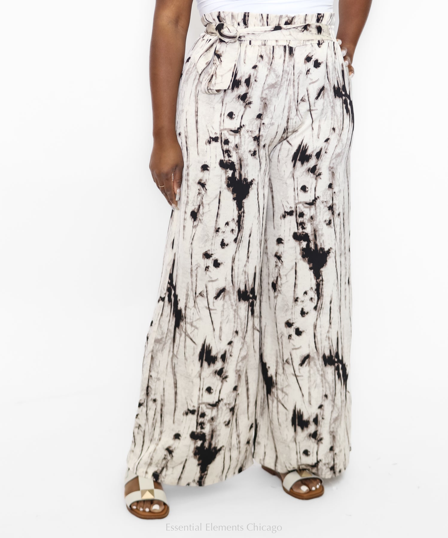 Marbled Ink Print Pants - Essential Elements Chicago