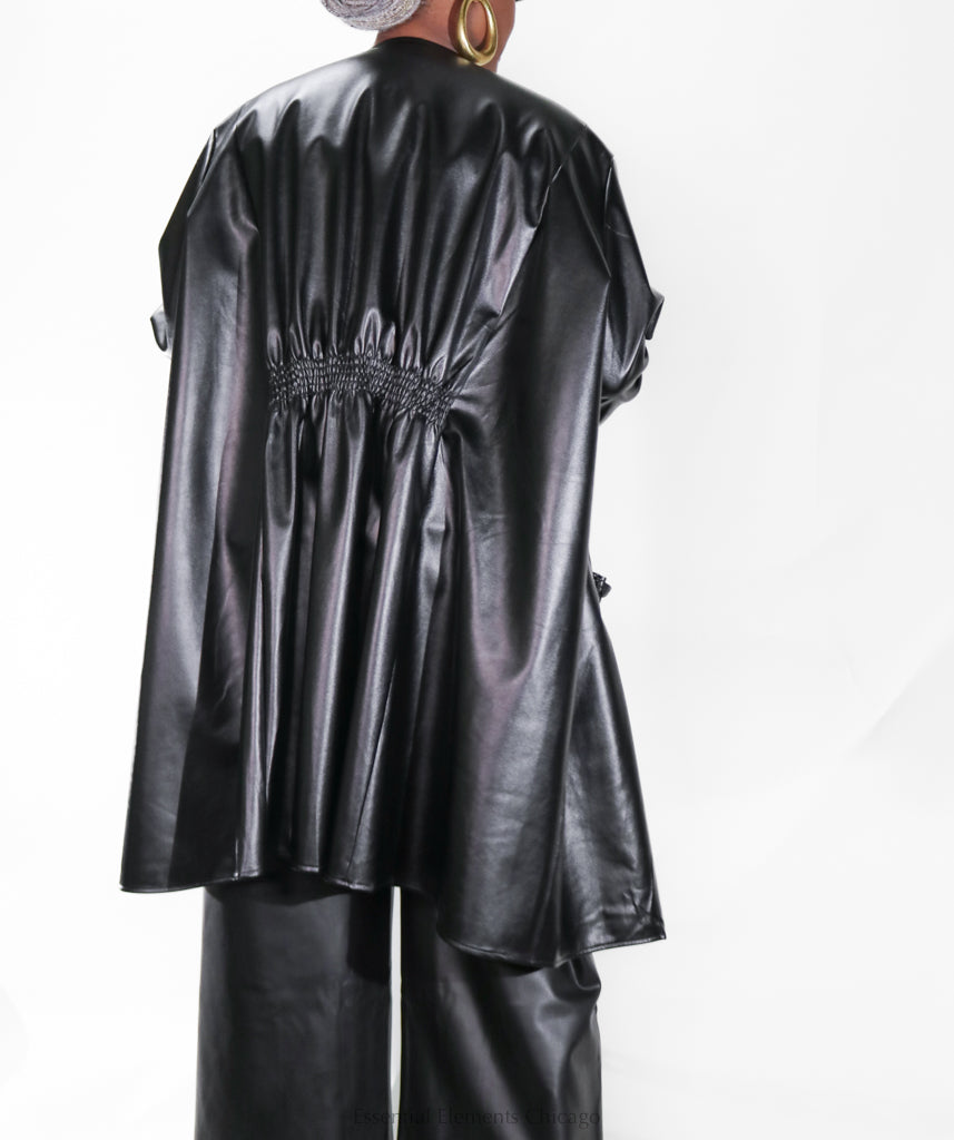 Matrix Faux Leather Jacket