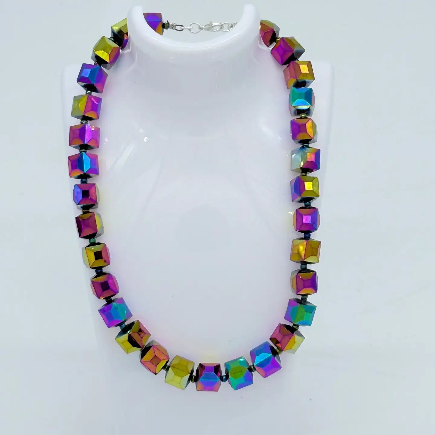 Jianhui Big Crystal Cube Necklace