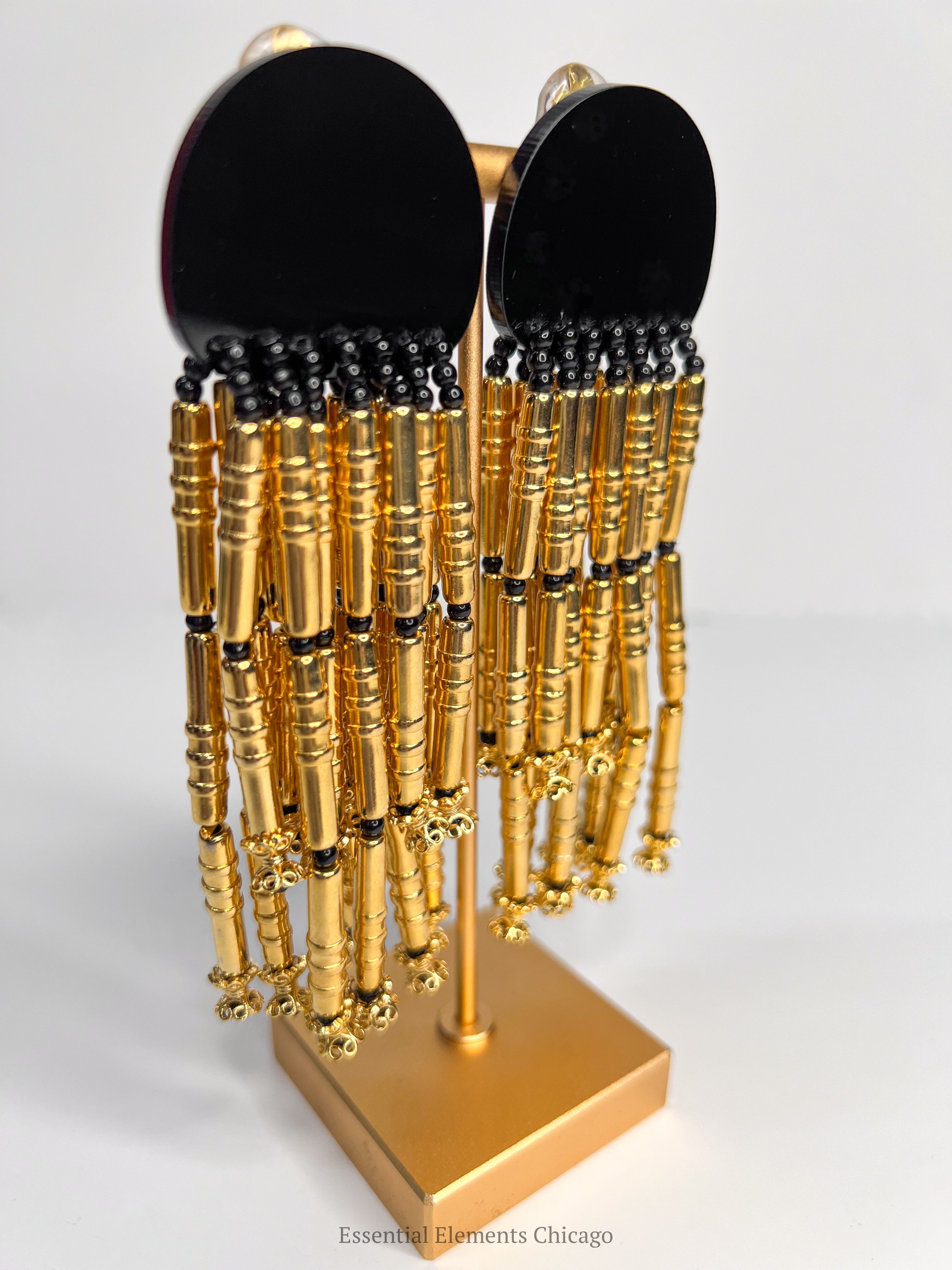 Michaela Malin Gold Cascade Earrings - Essential Elements Chicago