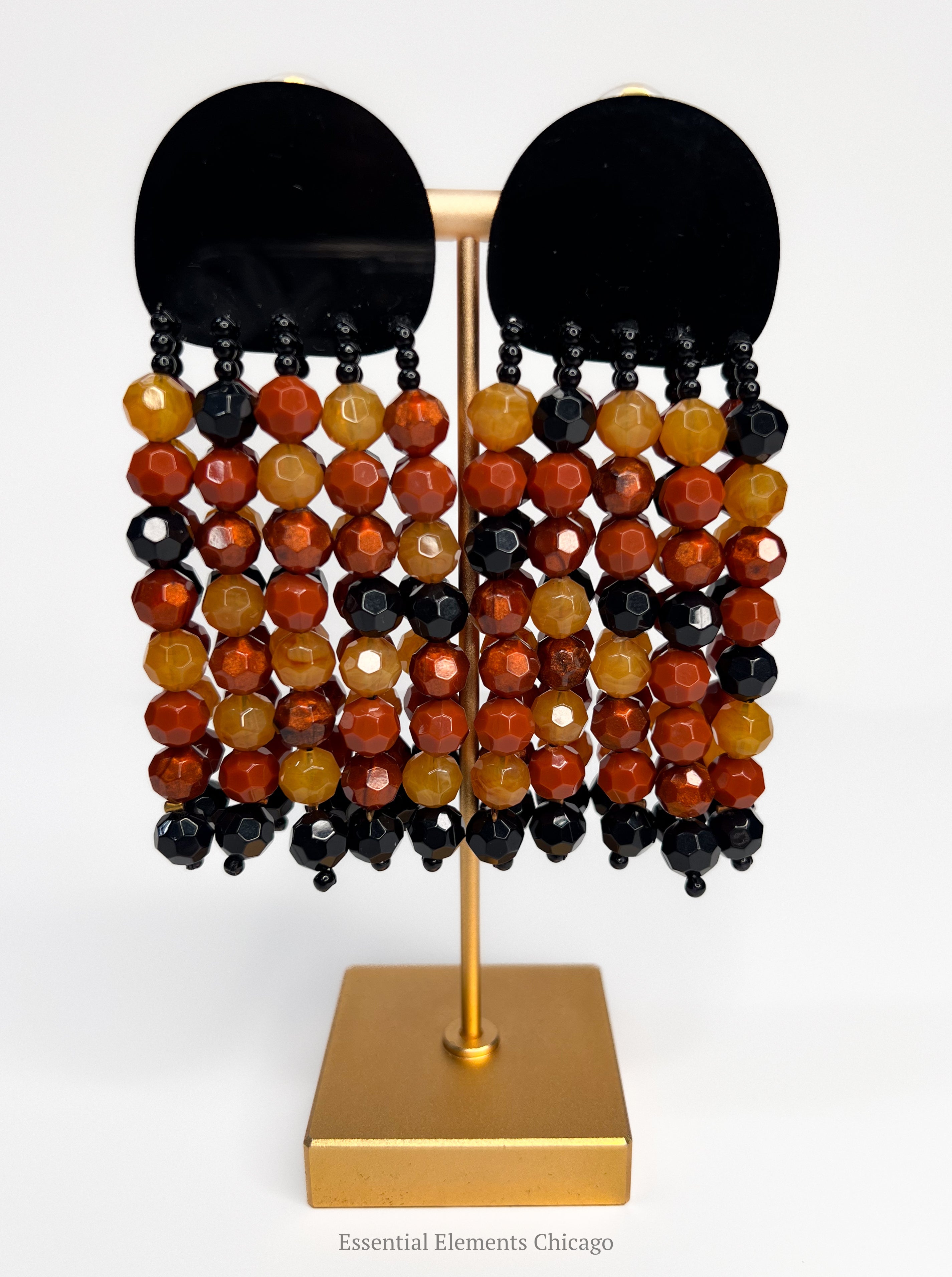 Michaela Malin Tiger Cascade Earrings - Essential Elements Chicago