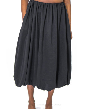Midi Bubble Hem Skirt - Essential Elements Chicago