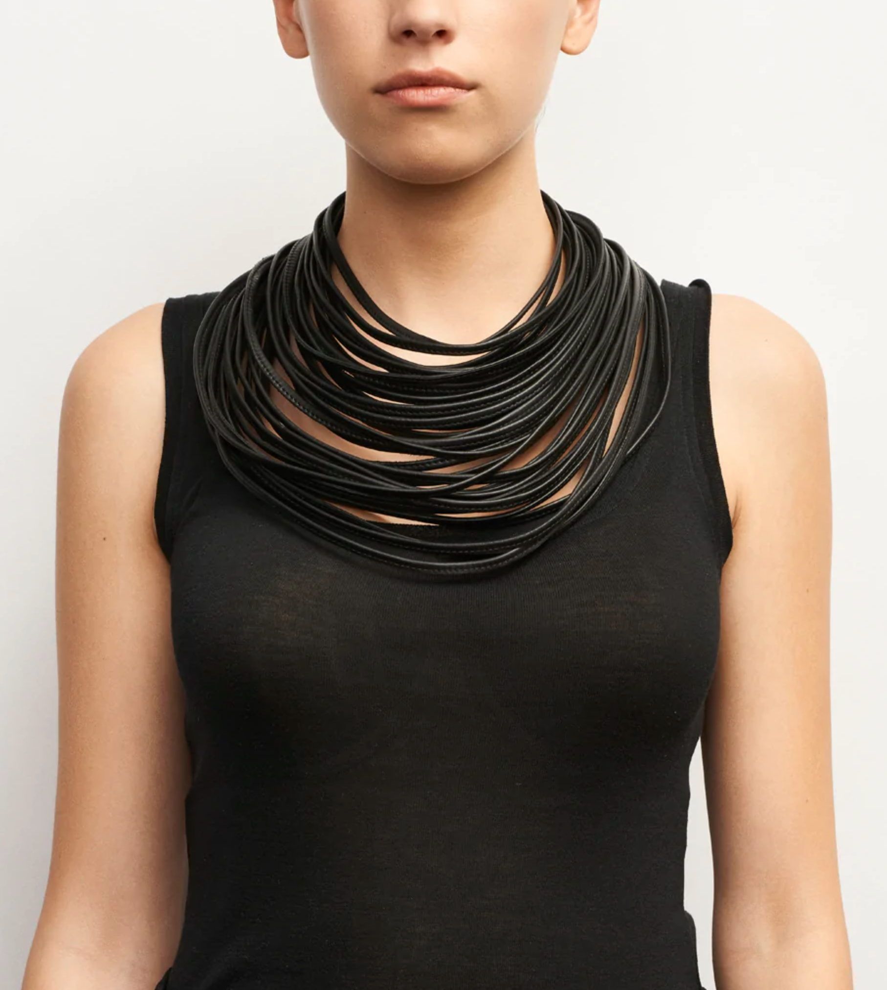 Monies Multi-Strand Leather Necklace - Essential Elements Chicago