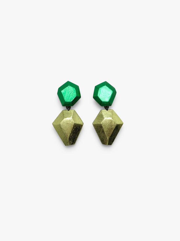 Monies Nebu Earring, Green - Essential Elements Chicago